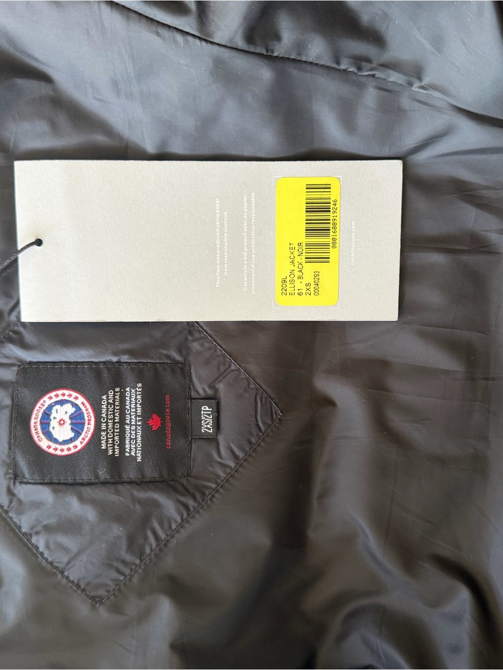NWT + original receipt -- Canada Goose Women's Ellison Jacket - Picture 5 of 8